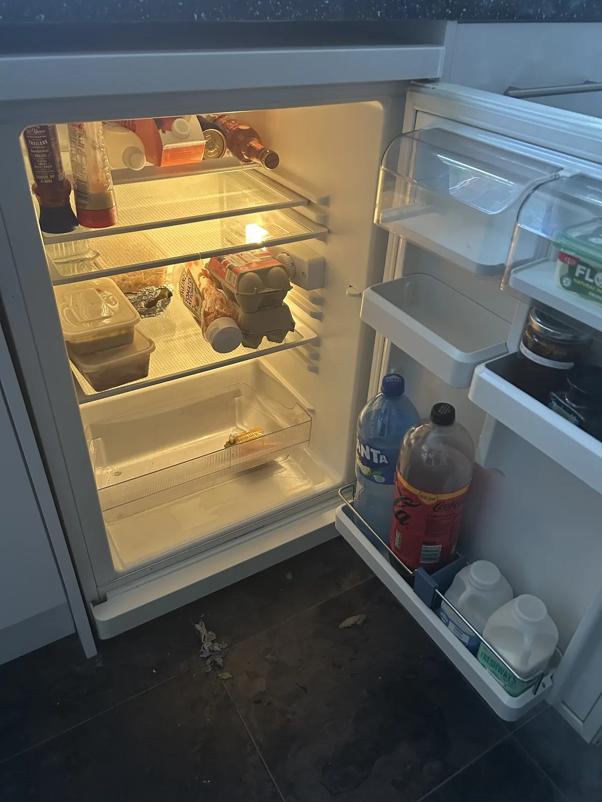 Same fridge after cleaning
