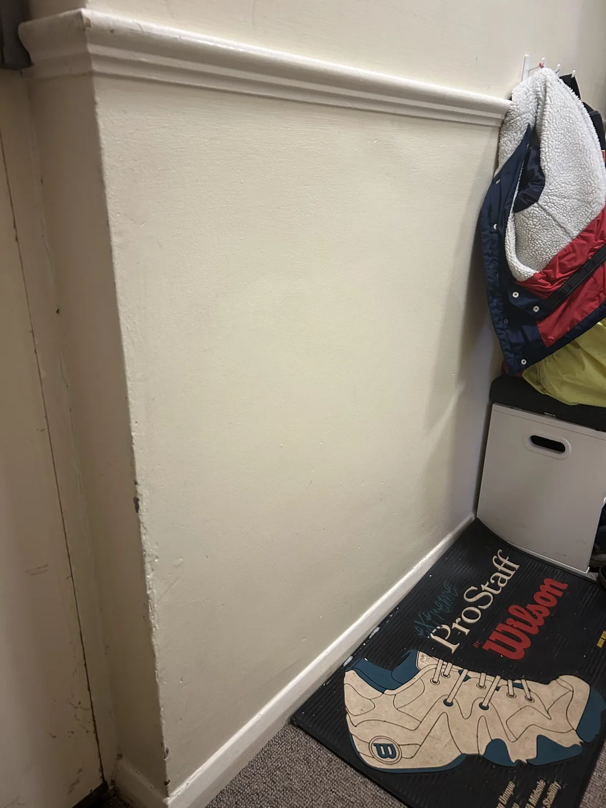 Same wall detail after cleaning